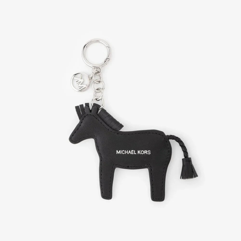 MICHAEL KORS Zebra Keychain Key Fob Bag Charm - Black - 35S5SGFK3Y - Picture 11 of 13